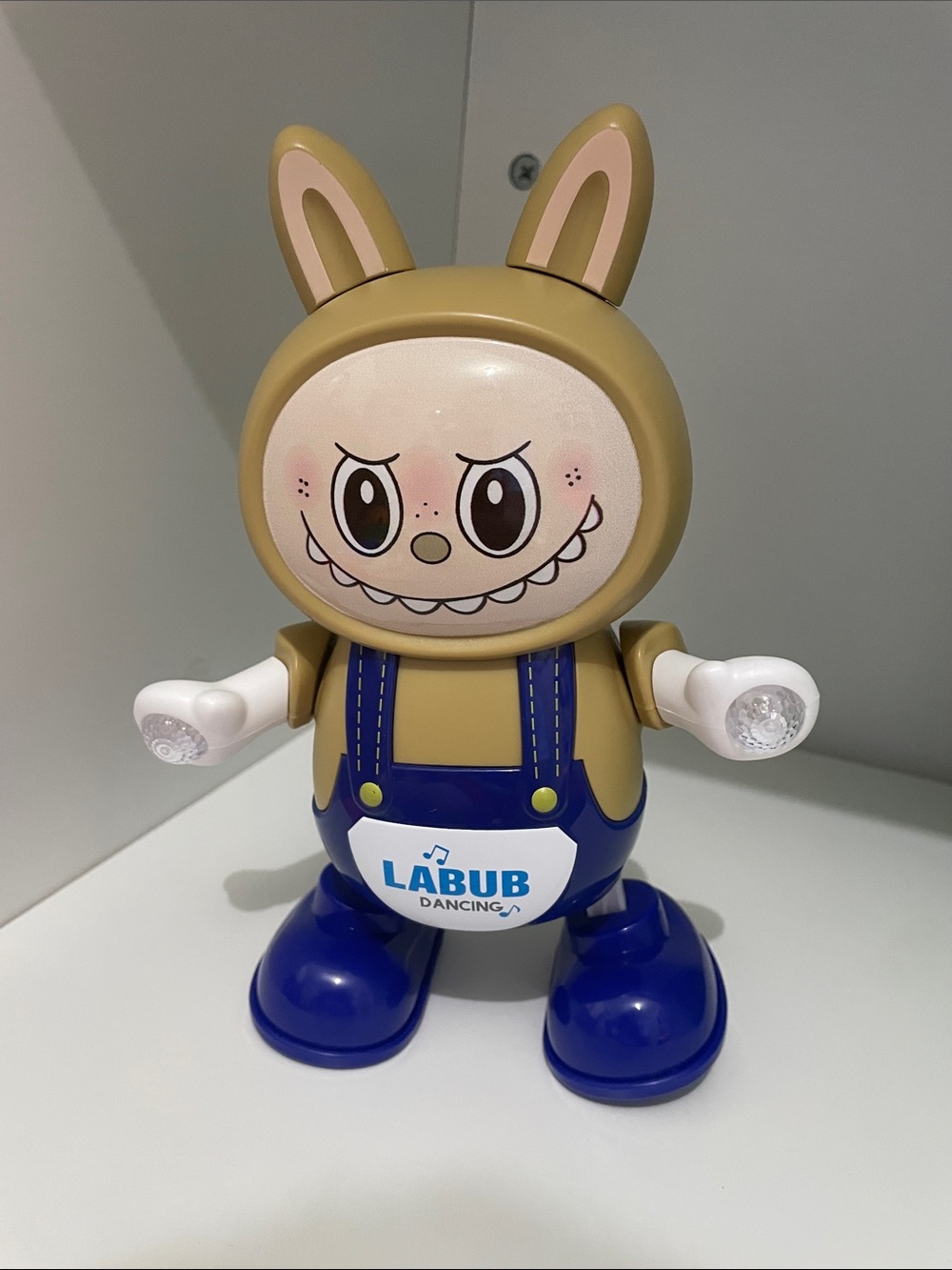 LABUB Dancing toy with lights and music.